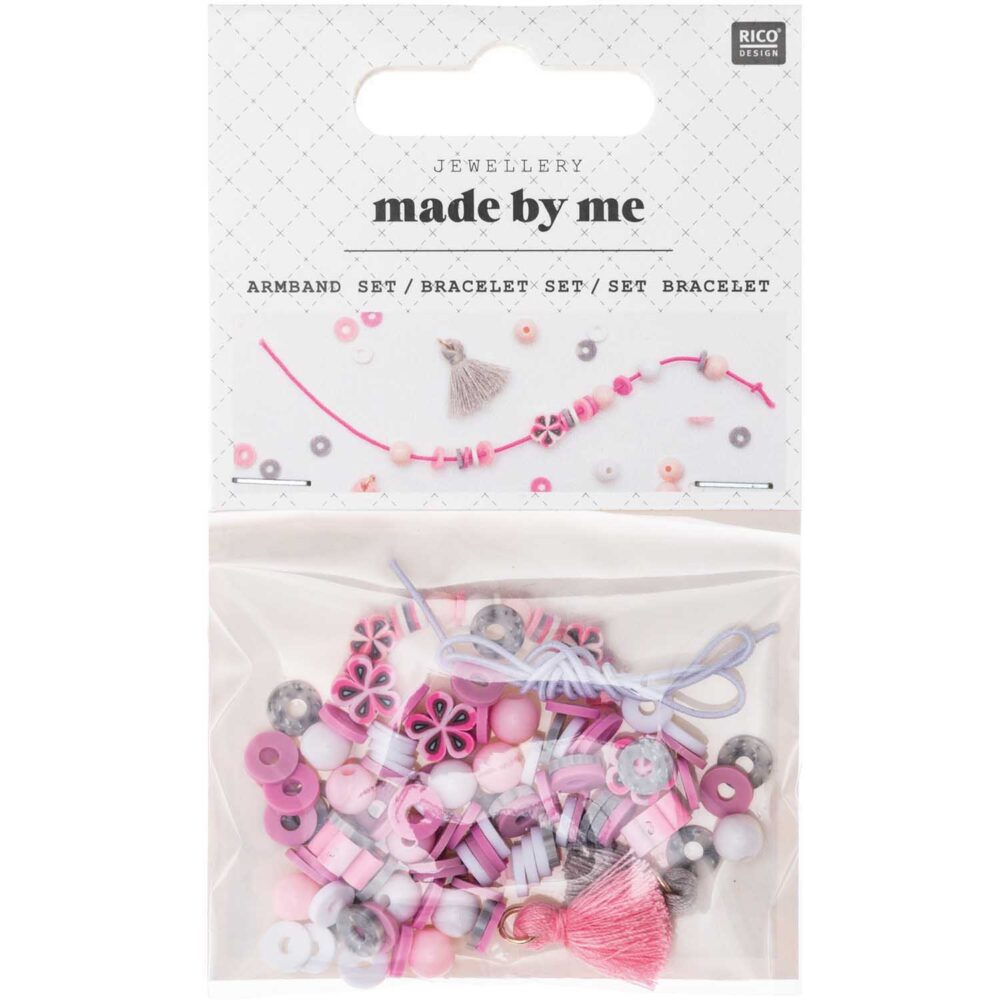 Kit bracelet rose et gris