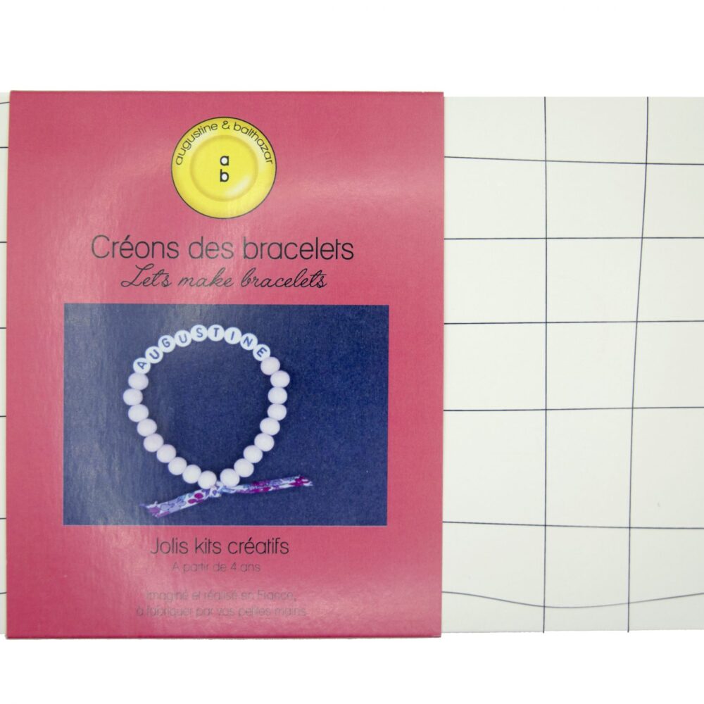 Kit créatif Créons des bracelets Augustine et Balthazar