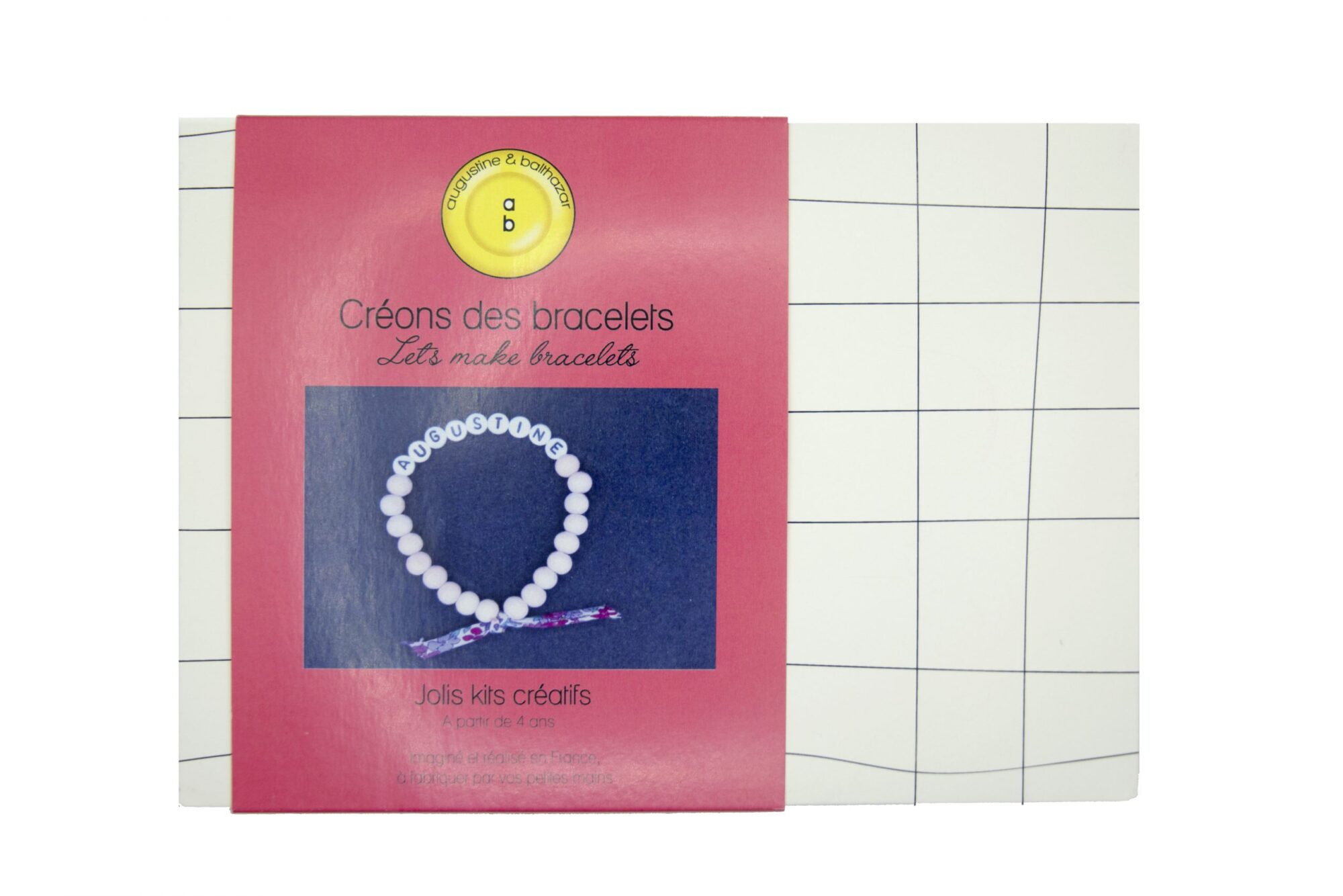 Kit créatif Créons des bracelets Augustine et Balthazar