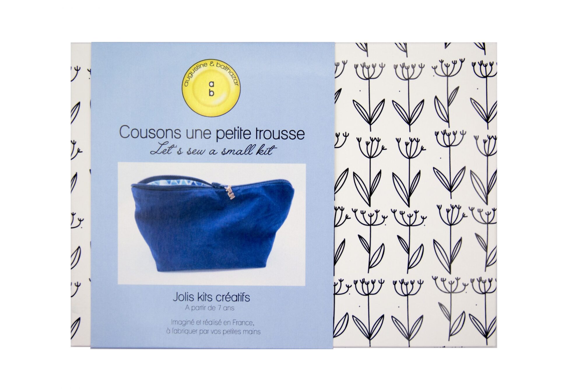 Kit créatif Cousons une petite trousse Augustine et Balthazar