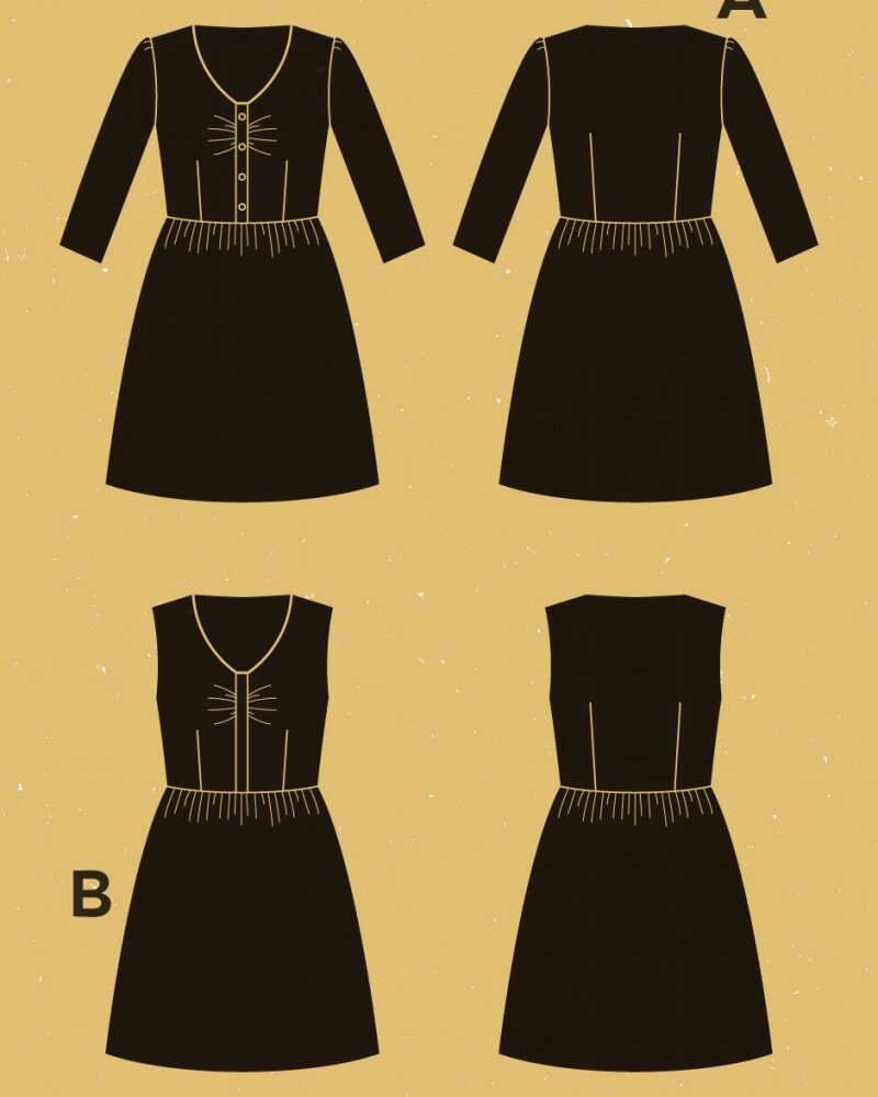Patron de couture Deer and Doe Robe Sureau