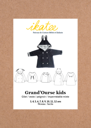 Patron couture ikatee Grand'Ourse kids -mixte