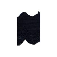 Broderie anglaise noire 49mm