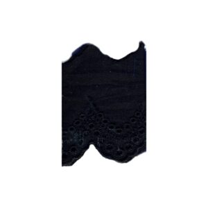 Broderie anglaise noire 49mm