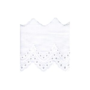 Broderie anglaise blanche 49mm