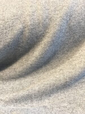 Tissu maille laine et cachemire gris – Image 2