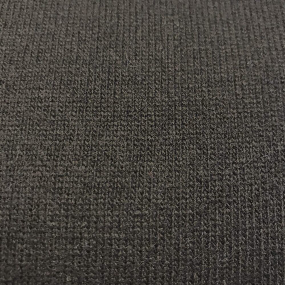 Tissu maille laine et cachemire noir