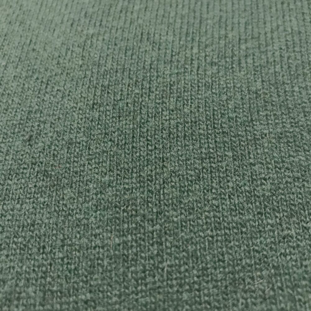Tissu maille laine et cachemire vert sapin