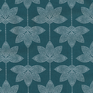 Coton enduit Lotus Dusty Petrol A.U. Maison