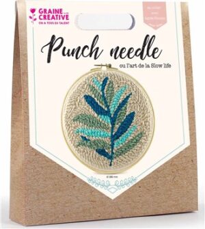 Kit punch needle feuillage