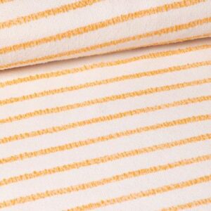 Tissu Jersey rayé jaune Afra