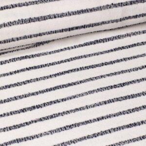 Tissu Jersey rayé bleu marine Afra
