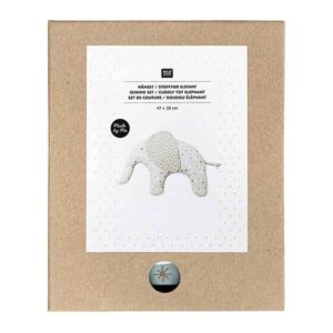 Kit couture doudou éléphant Rico vert menthe – Image 4