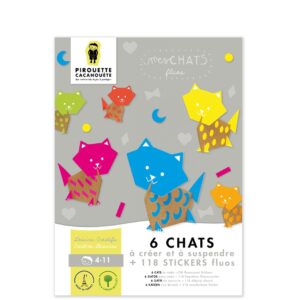 Kit créatif Mes chats fluos Pirouette Cacahuète – Image 6