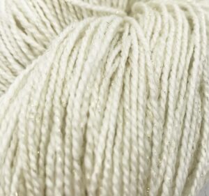 Echeveau laine merino lurex à teindre – Image 2