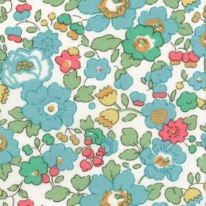 Tissu Liberty of London Betsy vert turquoise
