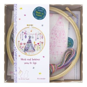 Kit broderie week-end bohème sous le tipi