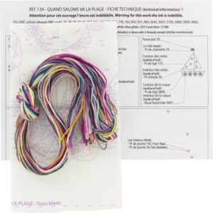 Kit broderie Quand Salomé va à la plage – Image 2