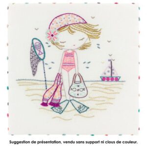Kit broderie Quand Salomé va à la plage