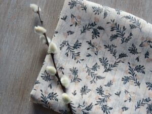 Tissu Voile lurex or Marais Ivoire Atelier 27