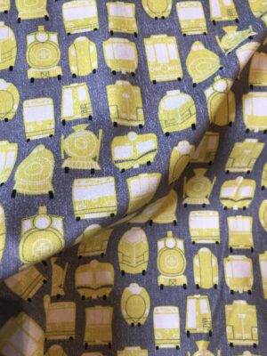 Tissu Tréfle train - Kokka – Image 2