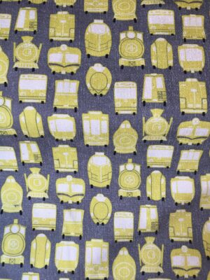 Tissu Tréfle train - Kokka