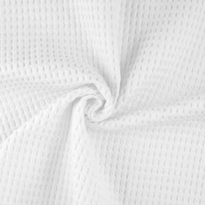 tissu nid d'abeille blanc