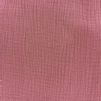 double gaze de coton vieux rose