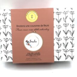 kit brodons une couronne de fleurs