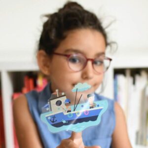 MINI POSTER + 26 STICKERS LA MER – BLEU (3-8 ANS) – Image 5