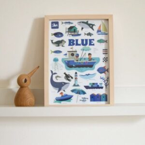 MINI POSTER + 26 STICKERS LA MER – BLEU (3-8 ANS) – Image 2