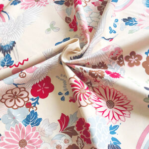 tissu Japanese modern grue Kokka