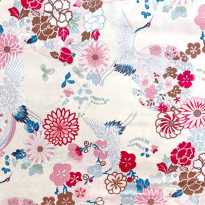 tissu Japanese modern grue Kokka