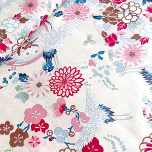tissu Japanese modern grue Kokka
