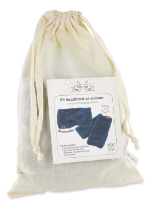 kit tricot bandeau mitaines