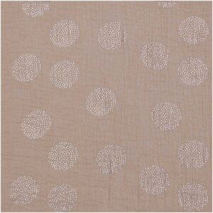 Tissu double-gaze taupe Sakura hot foil Rico Design