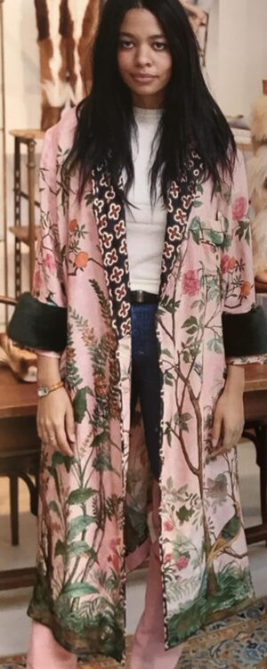 Tissu crêpe panneau tropical – Image 2