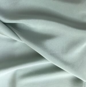 Tissu soie uni vert sauge