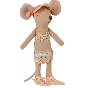 Grand frère souris Maileg avec sa cabine de plage (Copie) – Image 2