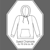 Patron couture Sweat Chamonix du 10 ans au 46 version PDF