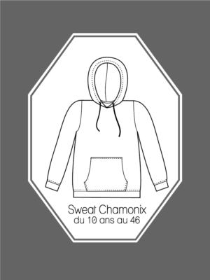 Patron couture Sweat Chamonix du 10 ans au 46 version PDF