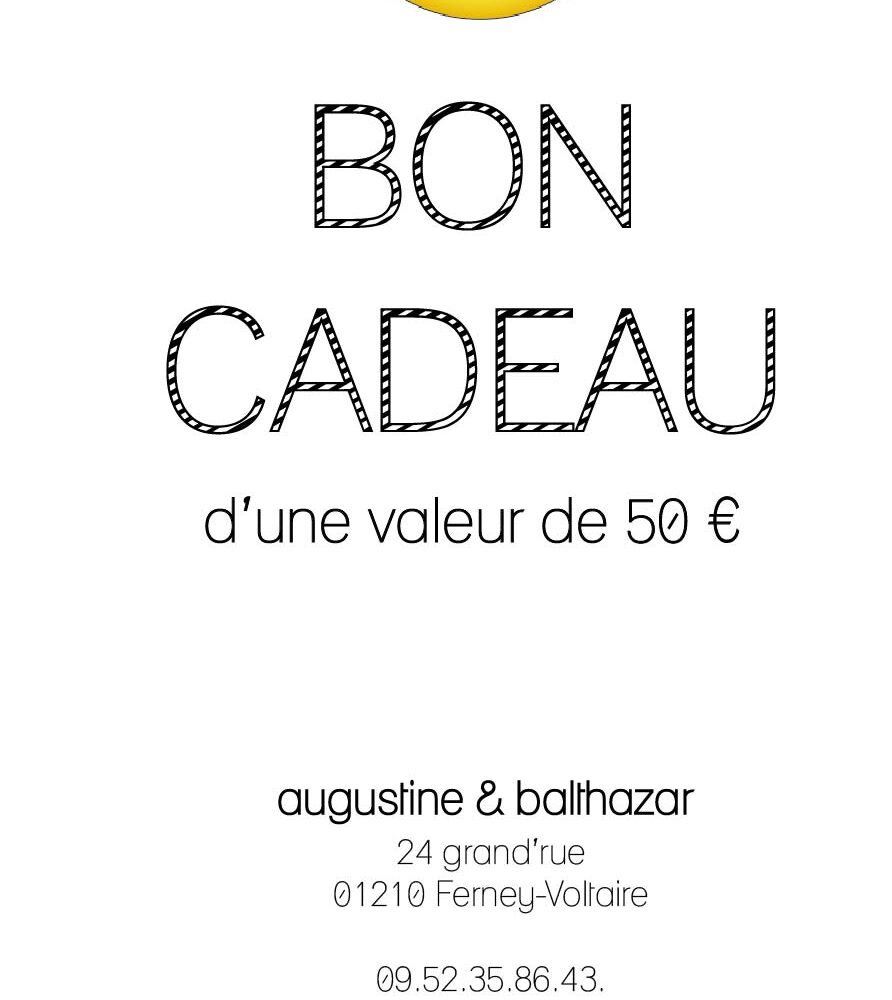 bon cadeau 50 €