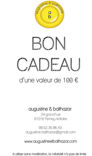 bon cadeau 100 €