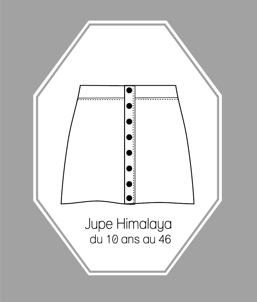 Patron couture Jupe Himalaya du 10 ans au 46 version PDF