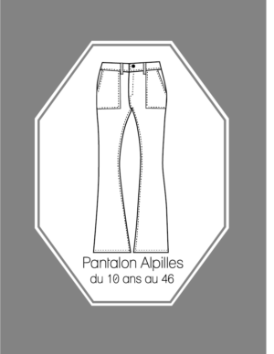 Patron couture Pantalon Alpilles du 10 ans au 46 version PDF