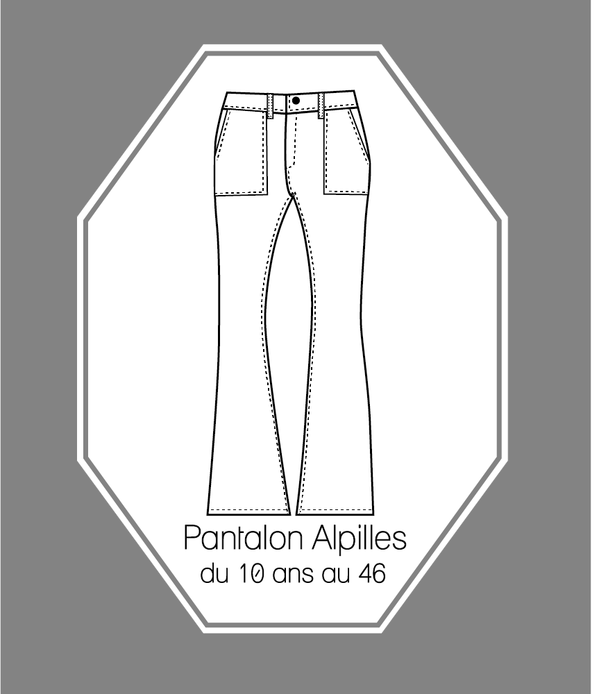 Patron couture Pantalon Alpilles du 10 ans au 46 version PDF