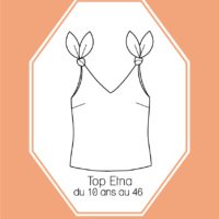Patron couture Top Etna du 10 ans au 46 version papier