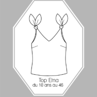 Patron couture Top Etna du 10 ans au 46 version PDF