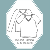 Patron couture Tee-shirt Luberon du 10 ans au 46 version papier
