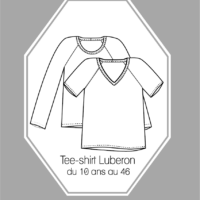 Patron couture Tee-shirt Luberon du 10 ans au 46 version PDF
